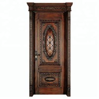 Wholesale Chinese Interior House Antique Hand Carved Solid Wooden Doors Designs