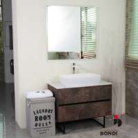 China manufacturer solid wood european luxury bathroom vanity