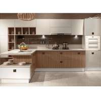 Factory Wholesale Customized Melamine Kitchen Cabinet Kitchen Furniture