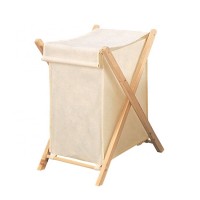 Home Storage Eco-friendly X-Frame foldable laundry basket stand