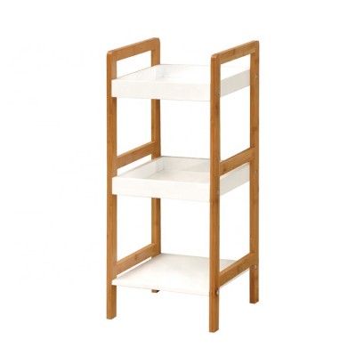 Proper price bathroom storage rack,wooden mdf bath rack