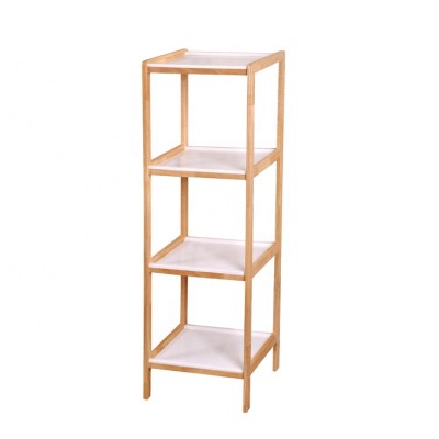 Hot sale custom wood runner ladder wooden storage shelves 3 tier bathroom rack wood