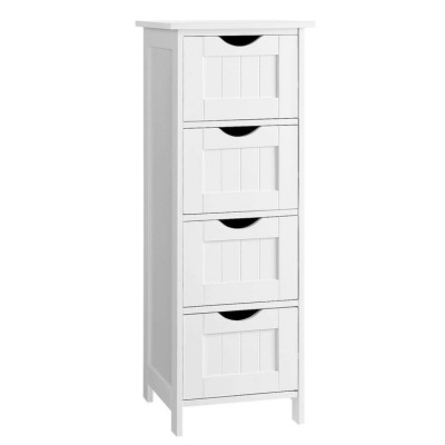 Storage cabinet drawers wooden floor standing cabinet bathroom/living room space saver 4 drawer cabinet