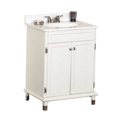 Modern cheap furniture white sink single new modern bathroom cabinet