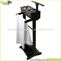 wooden clothes valet stand